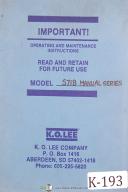 Kwik-Way-Kwik-Way HC, Cylindrical Grinder Parts Manual 1979-HC-02